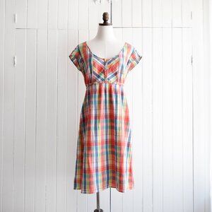 eddie bauer multicolour cotton dress | m/l